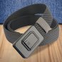 Big and Tall Elastic Men's Belt with Quick Release Aluminium Metal Buckle