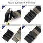 Extra Long Reversible Webbing Belt for Men Dual Color Strap with Rotate Buckle