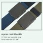 Mens Belt with Removable Square Buckle Two in One Tactical Webbing Belt for Jean