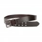 Leather Men's Work Belt, Durable Genuine Full Grain Leather Double Prong Belts