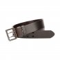 Leather Men's Work Belt, Durable Genuine Full Grain Leather Double Prong Belts