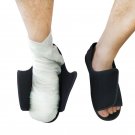 Men's Extra Wide Adjustable Diabetic Slippers, Comfort Sandals for Swollen Fee, gray,