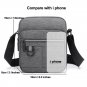 Men's Light Weight Canvas Sling Shoulder Bag Small Crossbody Bag for Outdoor
