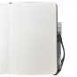 320 Pages Soft Leather Grid Paper Notebook Graph Paper Diary Notepad for Design