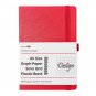 320 Pages Soft Leather Grid Paper Notebook Graph Paper Diary Notepad for Design
