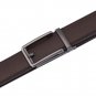 Big and Tall Men's Leather Ratchet Belt with Click Buckle No Hole Strap
