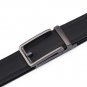 Big and Tall Men's Leather Ratchet Belt with Click Buckle No Hole Strap