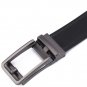Big and Tall Men's Leather Ratchet Belt with Click Buckle No Hole Strap