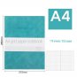 Large A4 Leather Grid Paper Notebook 352 Pages Graph Paper Diary 8.3" x 10.6"