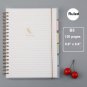 Large B5 Hard Cover Spiral Notebook with Index Tabs, Ruled, Grid, Dot, 160 Pages