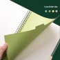 Large B5 Hard Cover Spiral Notebook with Index Tabs, Ruled, Grid, Dot, 160 Pages