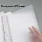 Large A4 Size Transparent Cover Graph Paper Spiral Notebook 160 Pages 8.3" x 11"