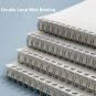 Large A4 Size Transparent Cover Graph Paper Spiral Notebook 160 Pages 8.3" x 11"