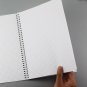 Large A4 Size Transparent Cover Graph Paper Spiral Notebook 160 Pages 8.3" x 11"