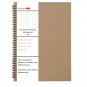 A4 Double Ring Notebook Dot Grid Spiral Journal Dotted Paper Notebook, Dark Gray