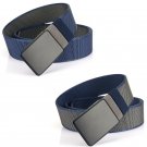 150cm Extra Long Reversible Webbing Belt with Adjustable Alloy Buckle for Man