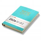 2026 A5 Soft Leather Cover  Daily Planner – One Page per Day Orgainzer for Work