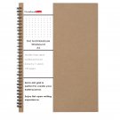 A4 Size Cardboard Cover Dot Grid Spiral Notebook Dotted Journal 100 Pages