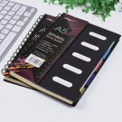 2 PCS A5 Size Hardcover 5 Subject Spiral Notebook with Divider College Rueld