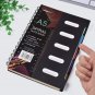 2 PCS A5 Size Hardcover 5 Subject Spiral Notebook with Divider College Rueld