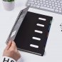 2 PCS A5 Size Hardcover 5 Subject Spiral Notebook with Divider College Rueld