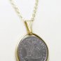 Portuguese 2 Escudo Coin Pendant Sailing Ship 14kt Gold Filled Coin jewelry