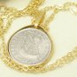 Portuguese 2 Escudo Coin Pendant Sailing Ship 14kt Gold Filled Coin jewelry