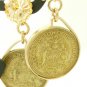 Bahama Starfish 1 Cent Coin Earrings 14 kt Gold Filled  Coin jewelry