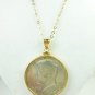 1969-D Kennedy/JFK Half Dollar 14kt Gold Filled Coin Pendant and Chain Coin jewelry