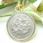 Japanese 100 Yen Coin Pendant 14kt Gold Filled Necklace Chain Coin jewelry