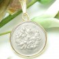 Japanese 100 Yen Coin Pendant 14kt Gold Filled Necklace Chain Coin jewelry
