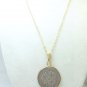 Japanese 100 Yen Coin Pendant 14kt Gold Filled Necklace Chain Coin jewelry
