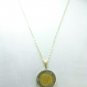 Israel 10 New Sheqalim Bi-Metallic Coin Pendant 14kt Chain Necklace  Coin jewelry