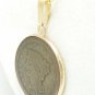 1847 Large Cent Penny Braided Hair Coin Pendant Gold Filled Necklace Jewelry Coin jewelry
