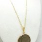 1847 Large Cent Penny Braided Hair Coin Pendant Gold Filled Necklace Jewelry Coin jewelry