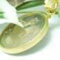Israel 10 Sheqalim Coin Pendant Ancient Galley in 14kt Gold Filled Coin jewelry