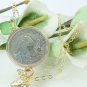 Vintage Seated Liberty 1854 Coin Quarter Pendant 14kt Gold Filled
