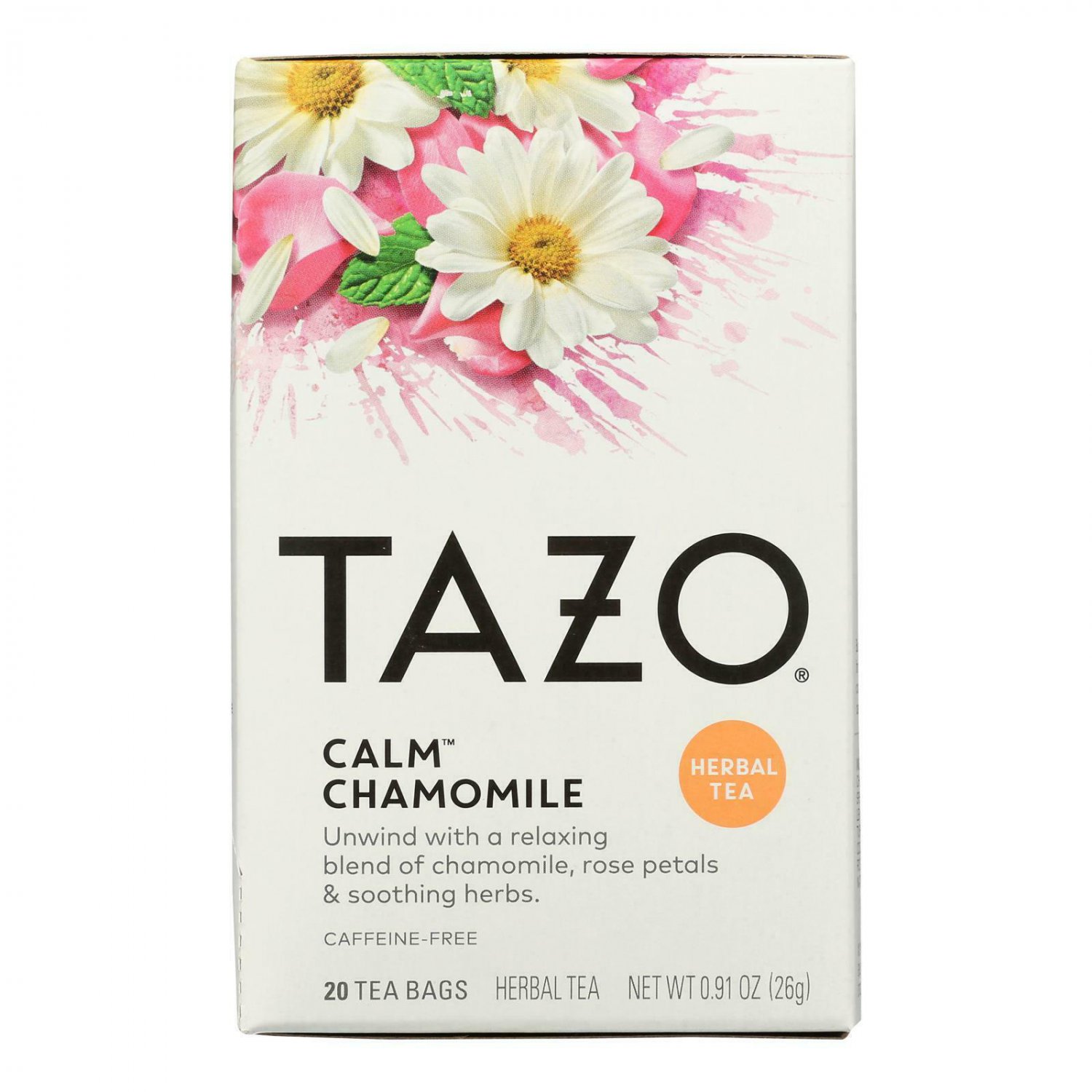 Ромашка успокоительное. Tazo чай. Чай Calm. Кофеин в травяном чае.
