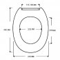 White Anti bacterial and luxurious soft close Toilet Seat with heavy duty hinges