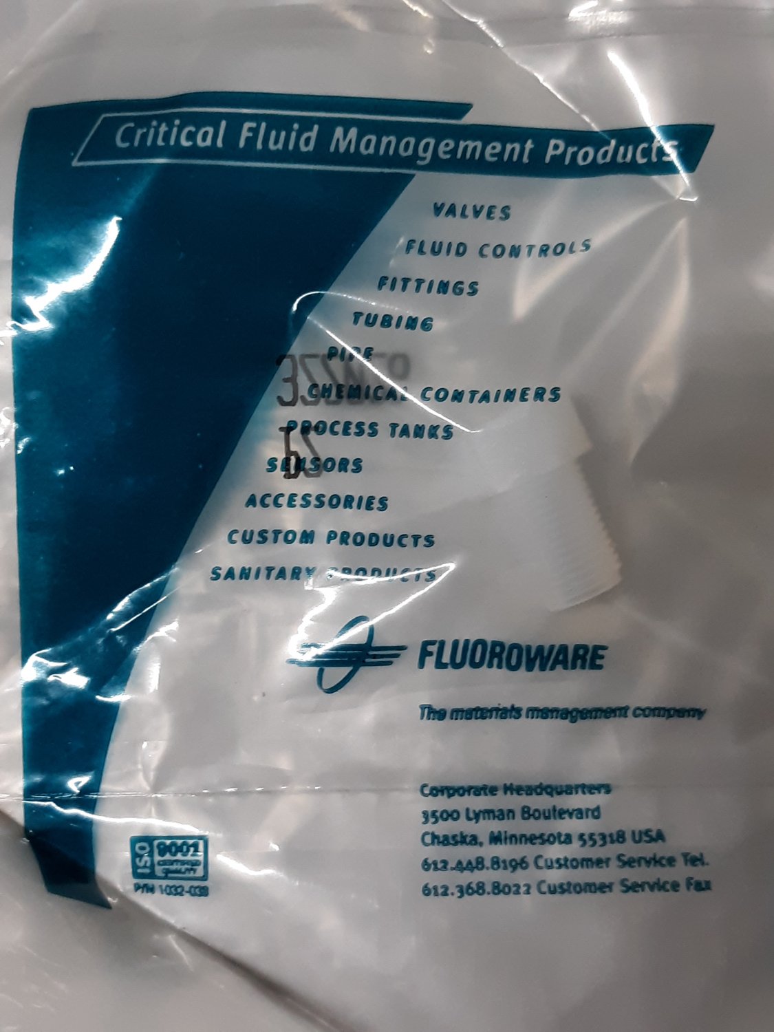 Entegris (Fluoroware) P2 322026 Plug