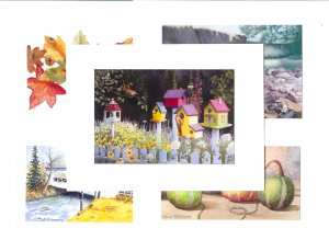 Handcrafted Gicle'e Cards, Assorted