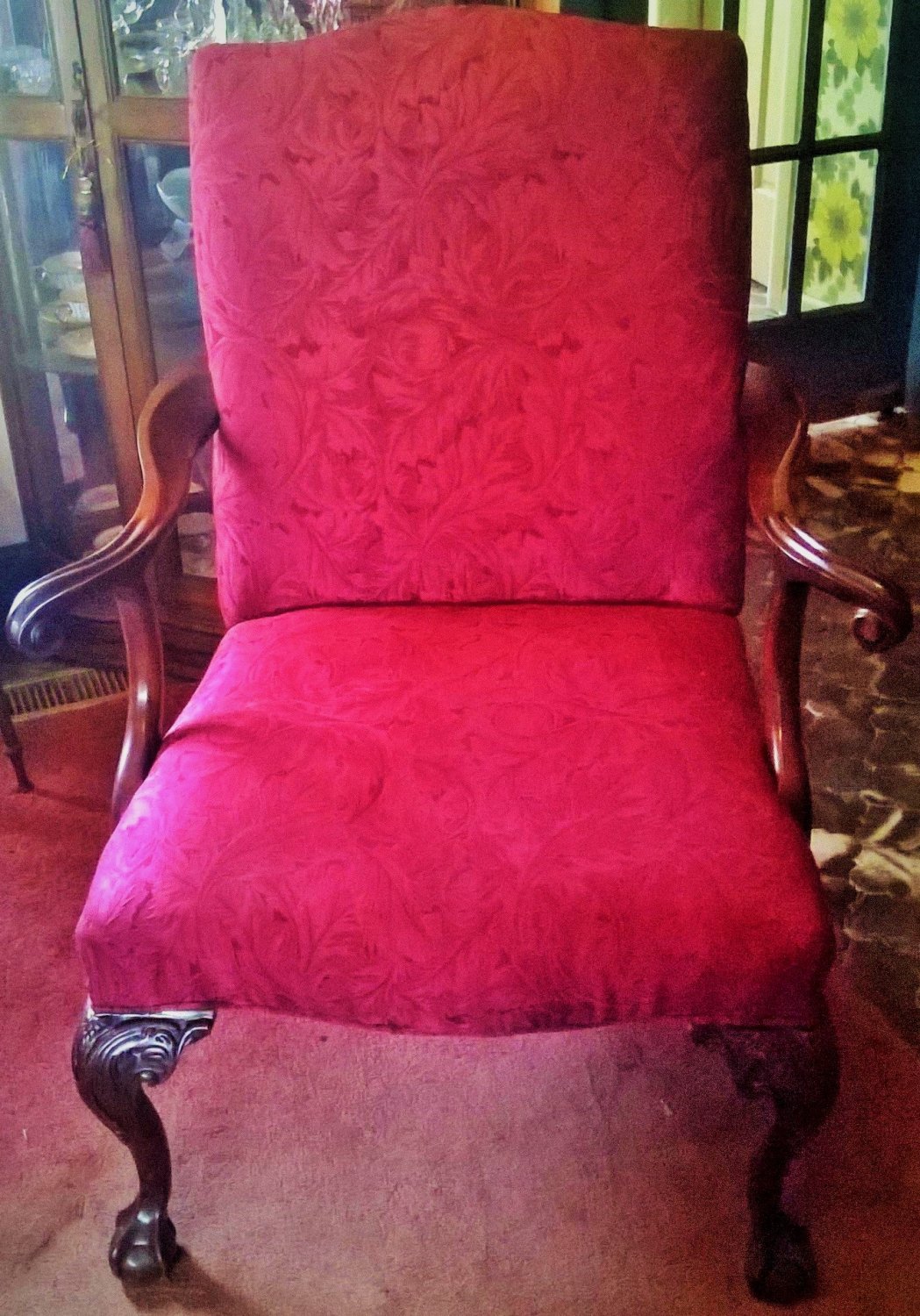 Chippendale Style Victorian Arm Chair