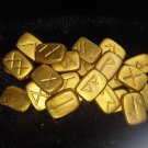 Gold Vikings Handmade Rune Stone
