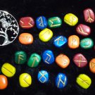Multi colored Handmade rune stones