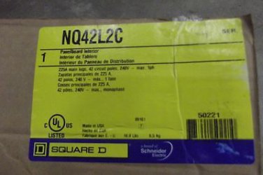 Square DNQ42L2C Panelboard Interior 42 Spaces 225 Amps 240 Volts  NEW IN BOX