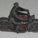 1930's Motorcycle W/ Cop Rider Germany unknown maker Wheels Turn ....Scarce Toy