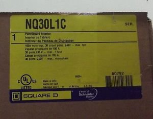 Square D NQ30L1C Interior Breaker Panel NEW in  BOX 100a 240v 30 Crt Load Center