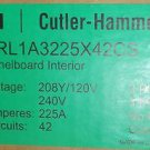 Eaton Cutler Ham PRL1A 3225X42CS 225A 3ph Panel Board Interior Main Lug/ Breaker