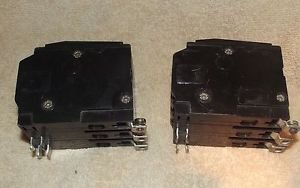 2 Square D QOB340 Molded Circuit Breakers 40A 3P 240 V Bolt on