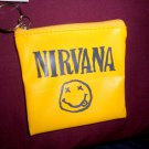 Nirvana Key Chain Wallet Coin Purse Kurt Cobain Tshirt Grunge Pubk Hipster 90's